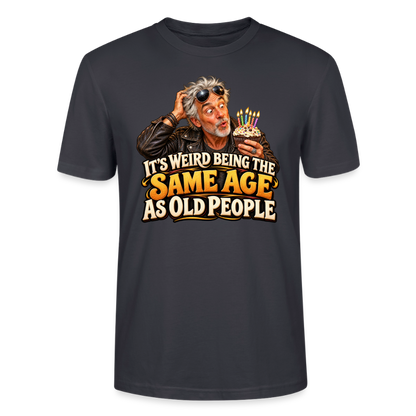 CityShirts - T-shirt - Same age as old people - CS018 - mørk gråblå