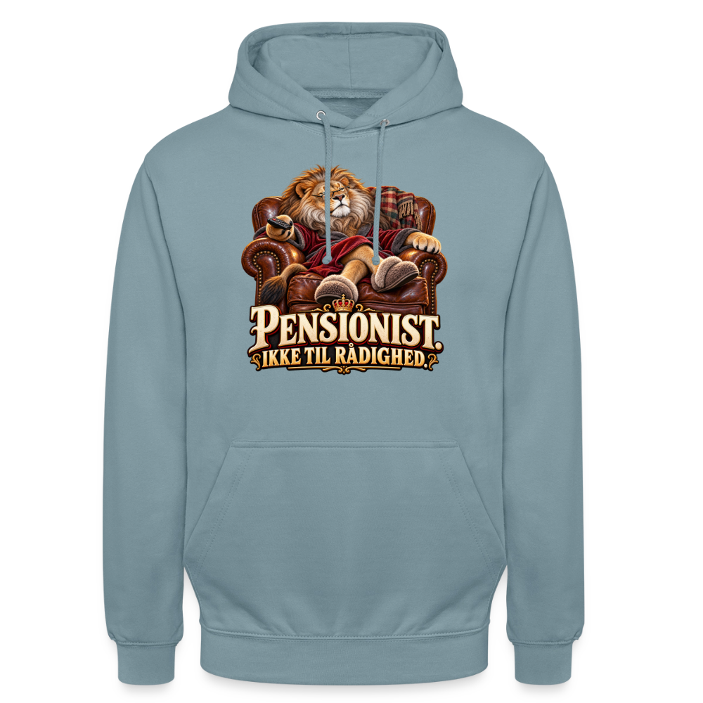 CityShirts - Hoodie - Pensionist. Ikke til rådighed. - CS030 - gråblå
