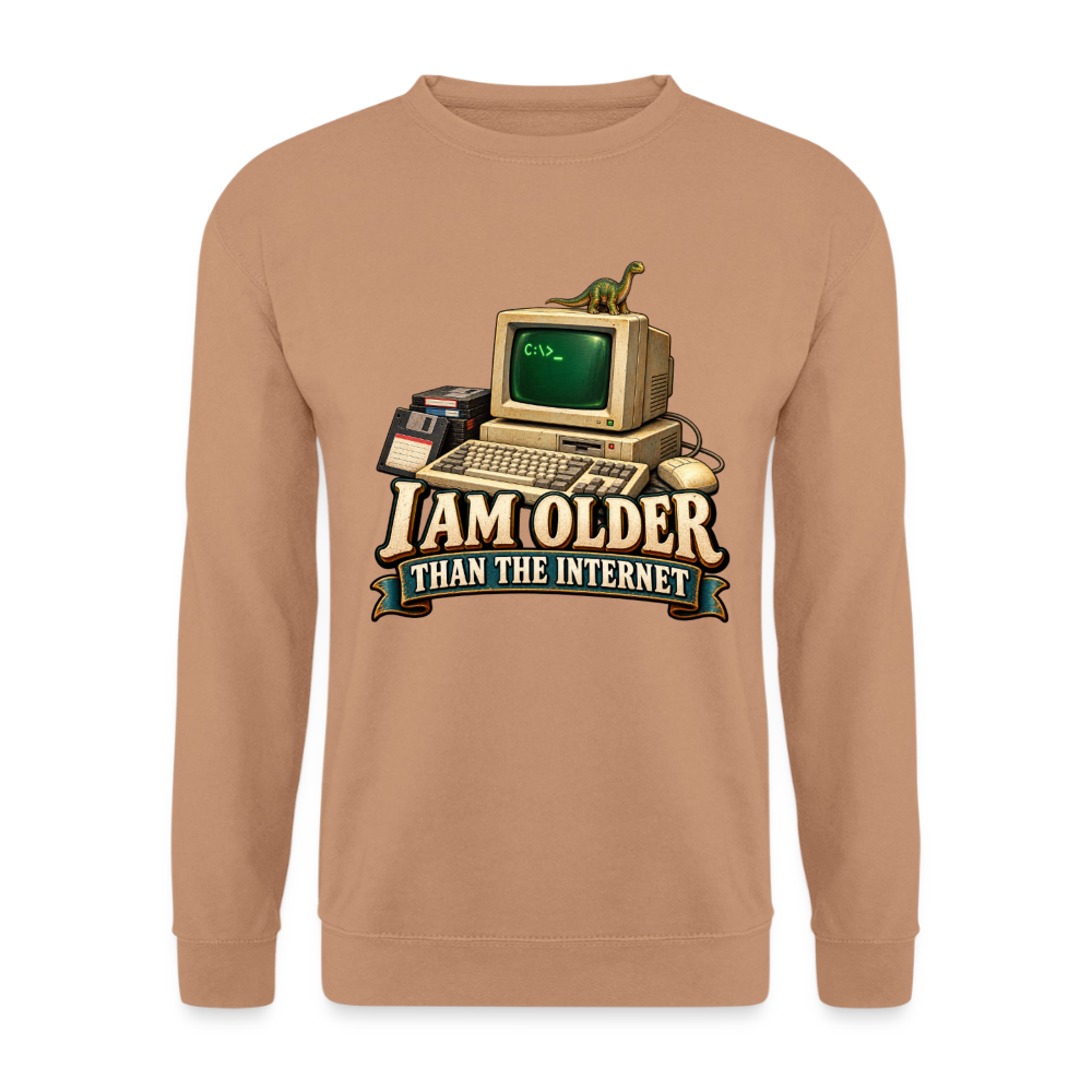 CityShirts - Sweatshirt - I am older than the internet - CS022 - mokka