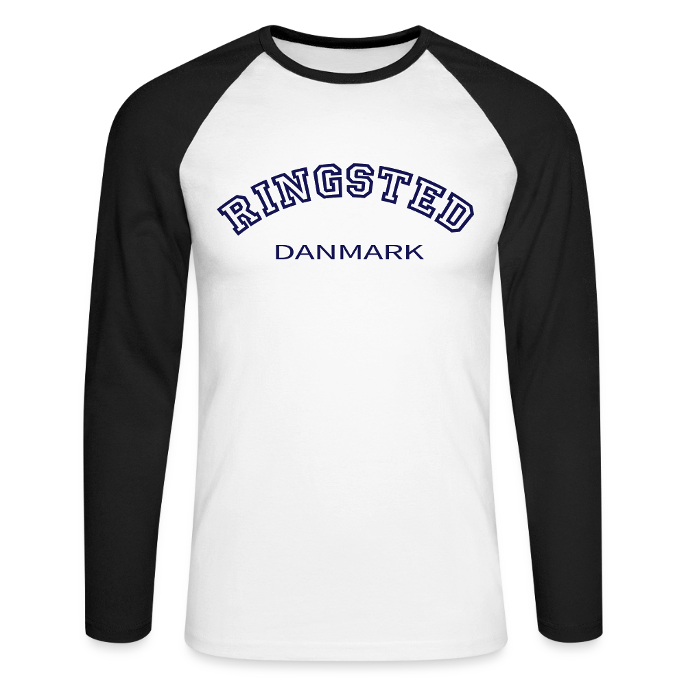 CityShirt - Baseball T-Shirt - Ringsted - hvid/sort