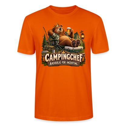 CityShirts - T-shirt - Campingchef – Ansvarlig for ingenting - CS038 - mørk orange