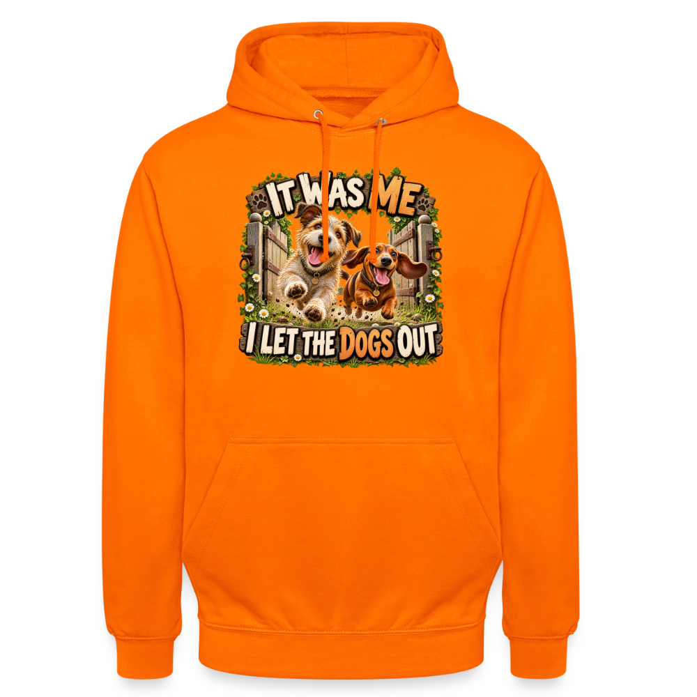 CityShirts - Hoodie - It was me – I let the dogs out - CS013 - orange