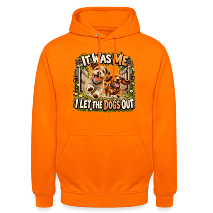 CityShirts - Hoodie - It was me – I let the dogs out - CS013 - orange
