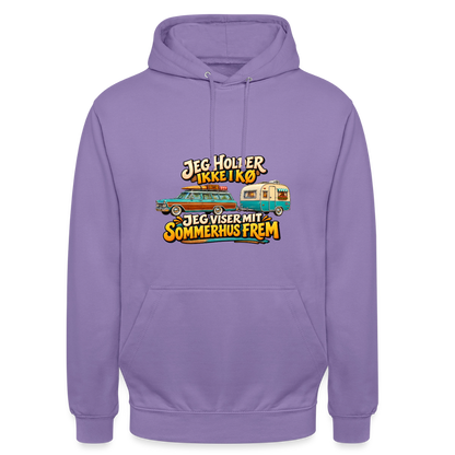 CityShirts - Hoodie - Jeg holder ikke i kø – Jeg viser mit sommerhus frem - CS034 - lavendel