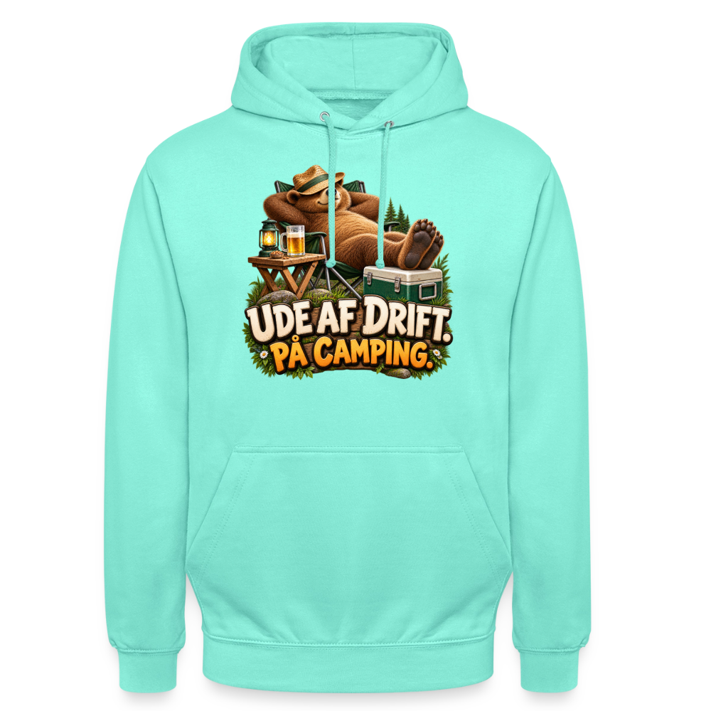 CityShirts - Hoodie - Ude af drift. På camping. - CS035 - mint