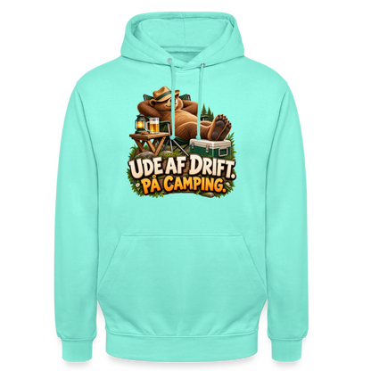 CityShirts - Hoodie - Ude af drift. På camping. - CS035 - mint