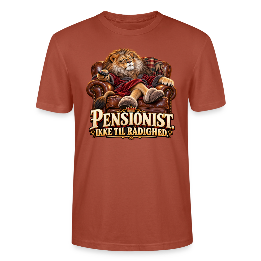 CityShirts - T-shirt - Pensionist. Ikke til rådighed. - CS030 - terrakotta