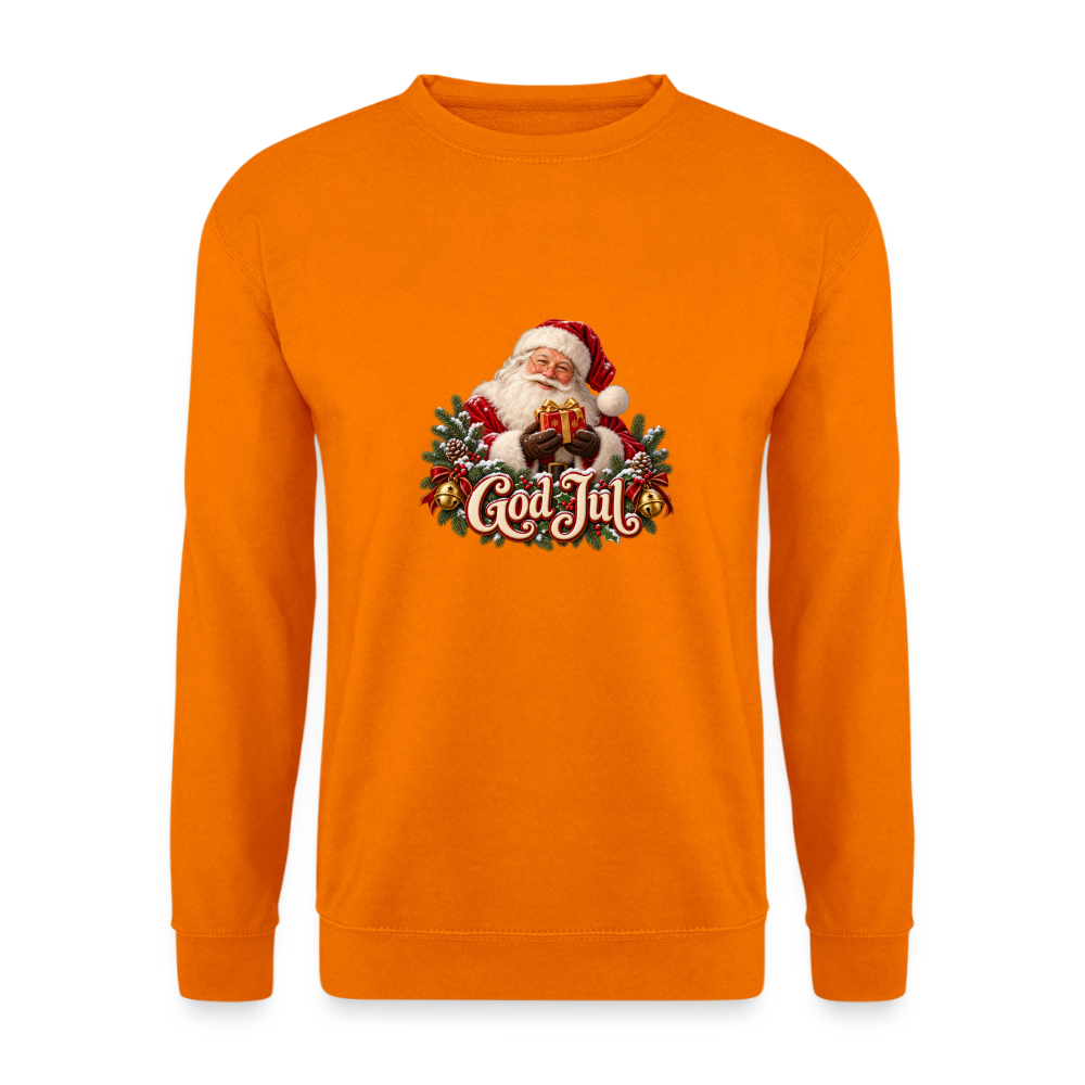 CityShirts - Sweatshirt - God Jul – klassisk julemand - CS058 - orange