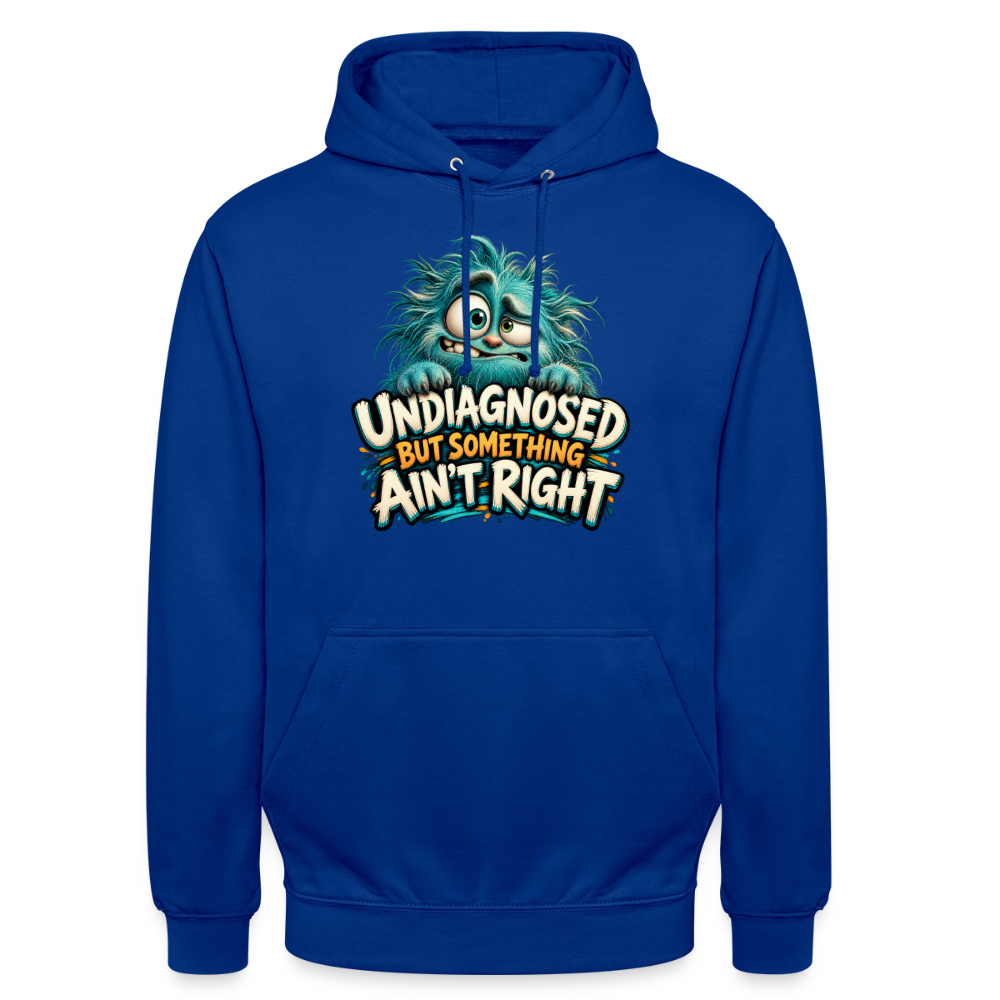 CityShirts - Hoodie - Undiagnosed – But something ain’t right - CS005 - kongeblå