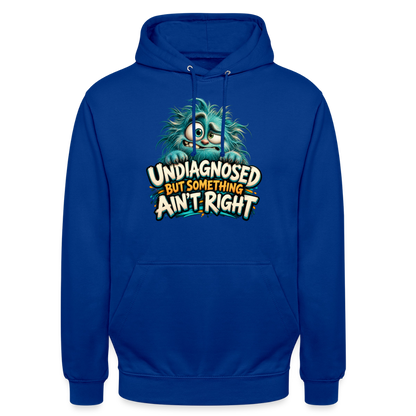 CityShirts - Hoodie - Undiagnosed – But something ain’t right - CS005 - kongeblå