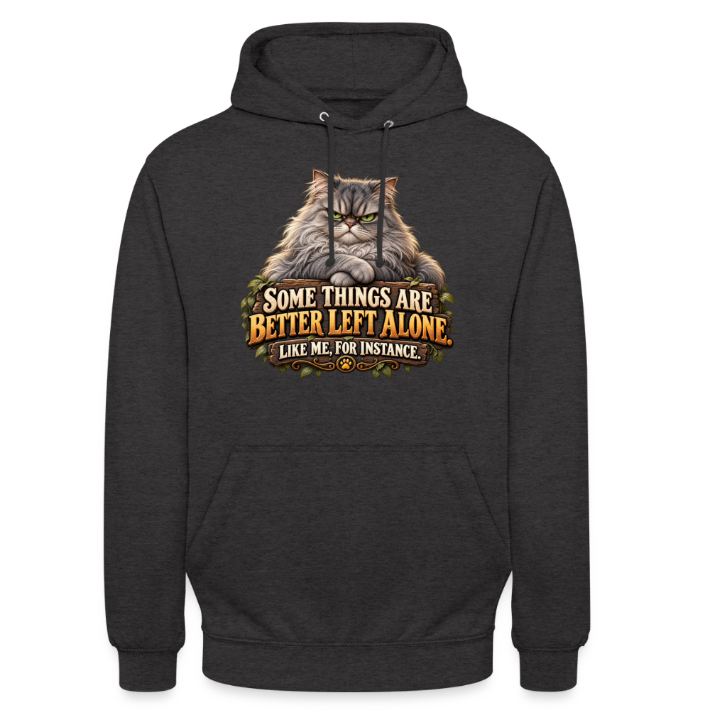CityShirts - Hoodie - Better left alone – Like me, for instance - CS015 - charcoal