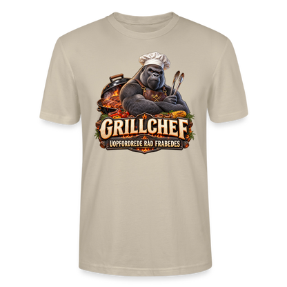 CityShirts - T-shirt - Grillchef – Uopfordrede råd frabedes - CS047 - beige