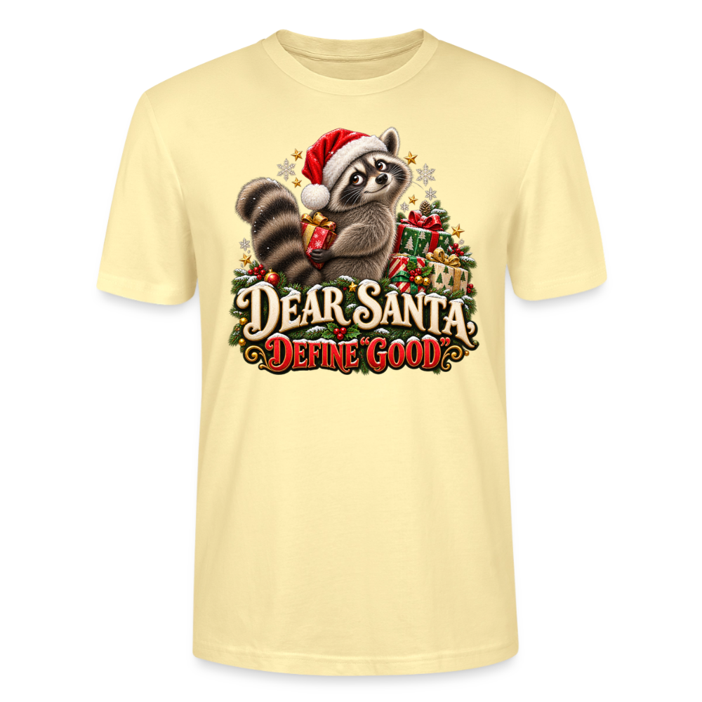 CityShirts - T-shirt - Dear Santa, define good – julevaskebjørn - CS028 - cremefarvet