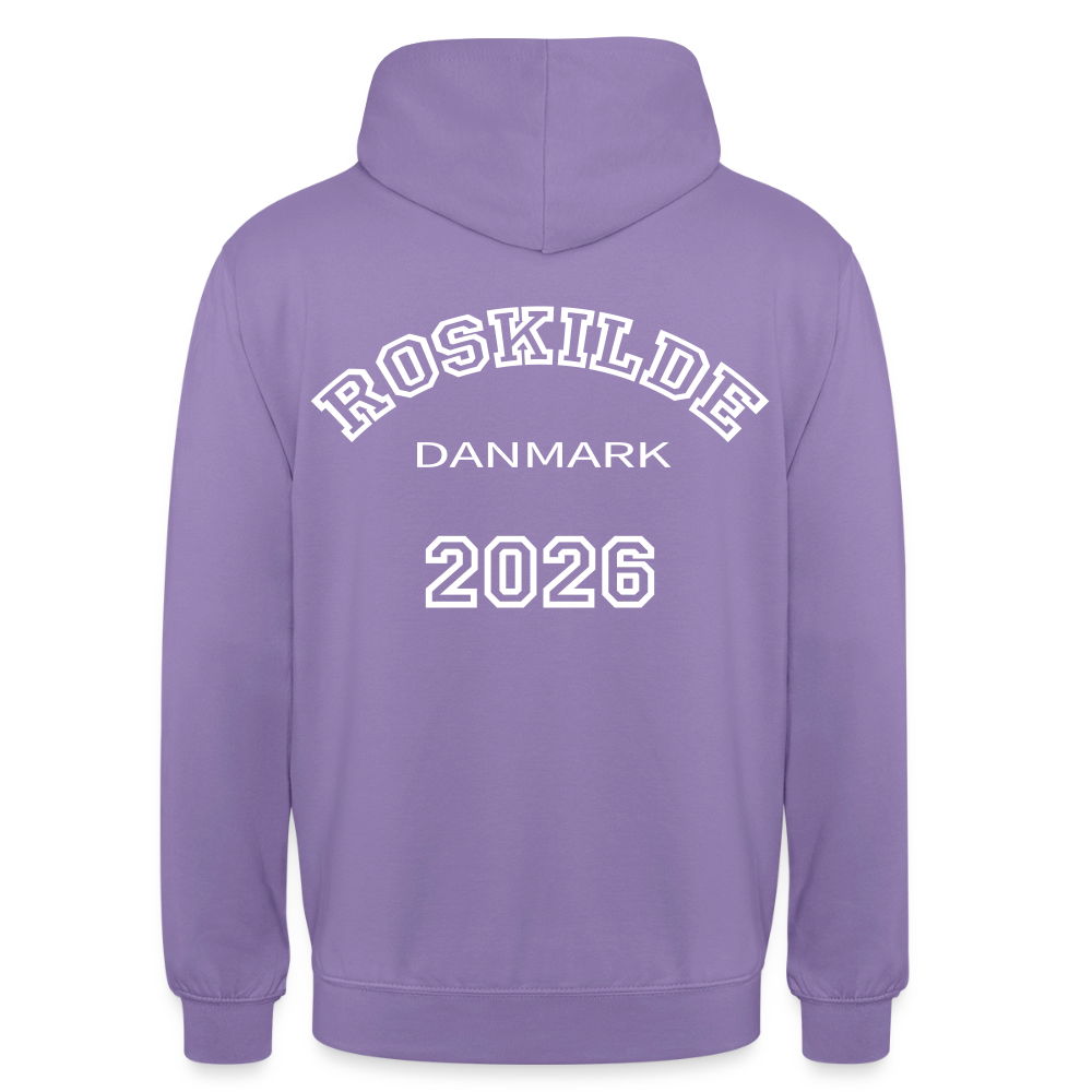 Hættetrøje unisex - Roskilde 2026 - lavendel