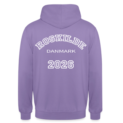 Hættetrøje unisex - Roskilde 2026 - lavendel
