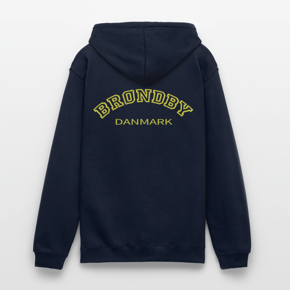Hættetrøje unisex - Brøndby - marineblå