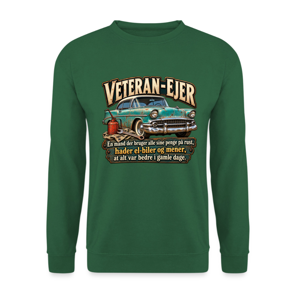 CityShirts - Sweatshirt - Veteran-ejer - CS017 - grøn