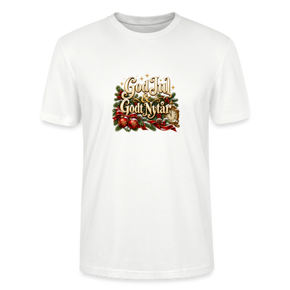 CityShirts - T-shirt - God Jul & Godt Nytår – jul og nytår - CS060 - hvid