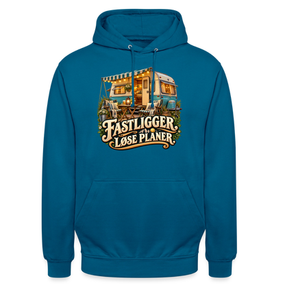 CityShirts - Hoodie - Fastligger. Løse planer. - CS031 - dybt havblå 