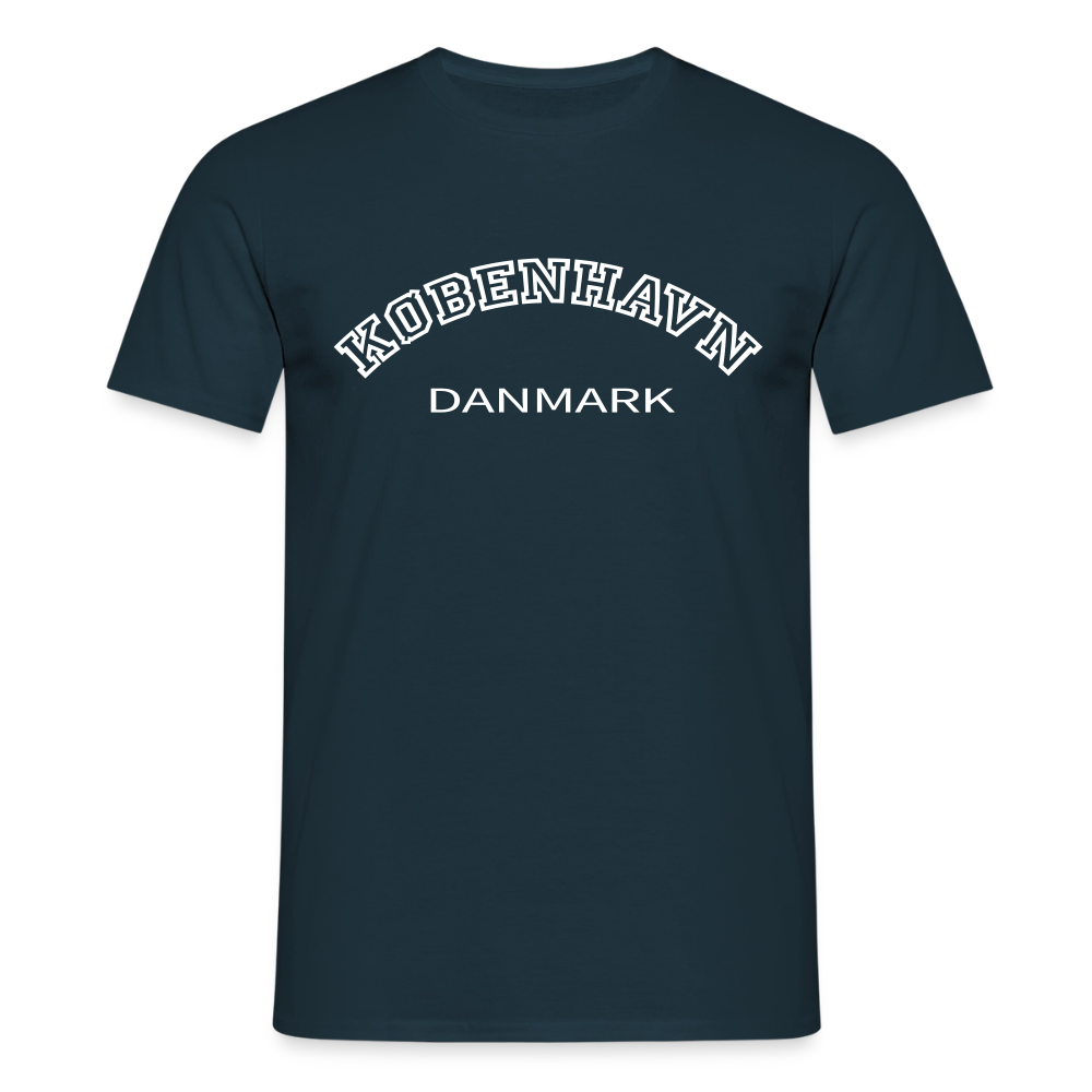 Herre-T-shirt - København - marineblå