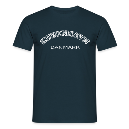 Herre-T-shirt - København - marineblå