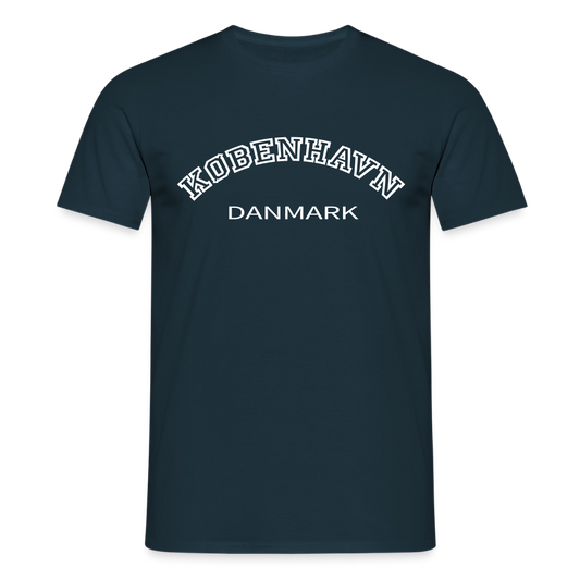 Herre-T-shirt - København - marineblå