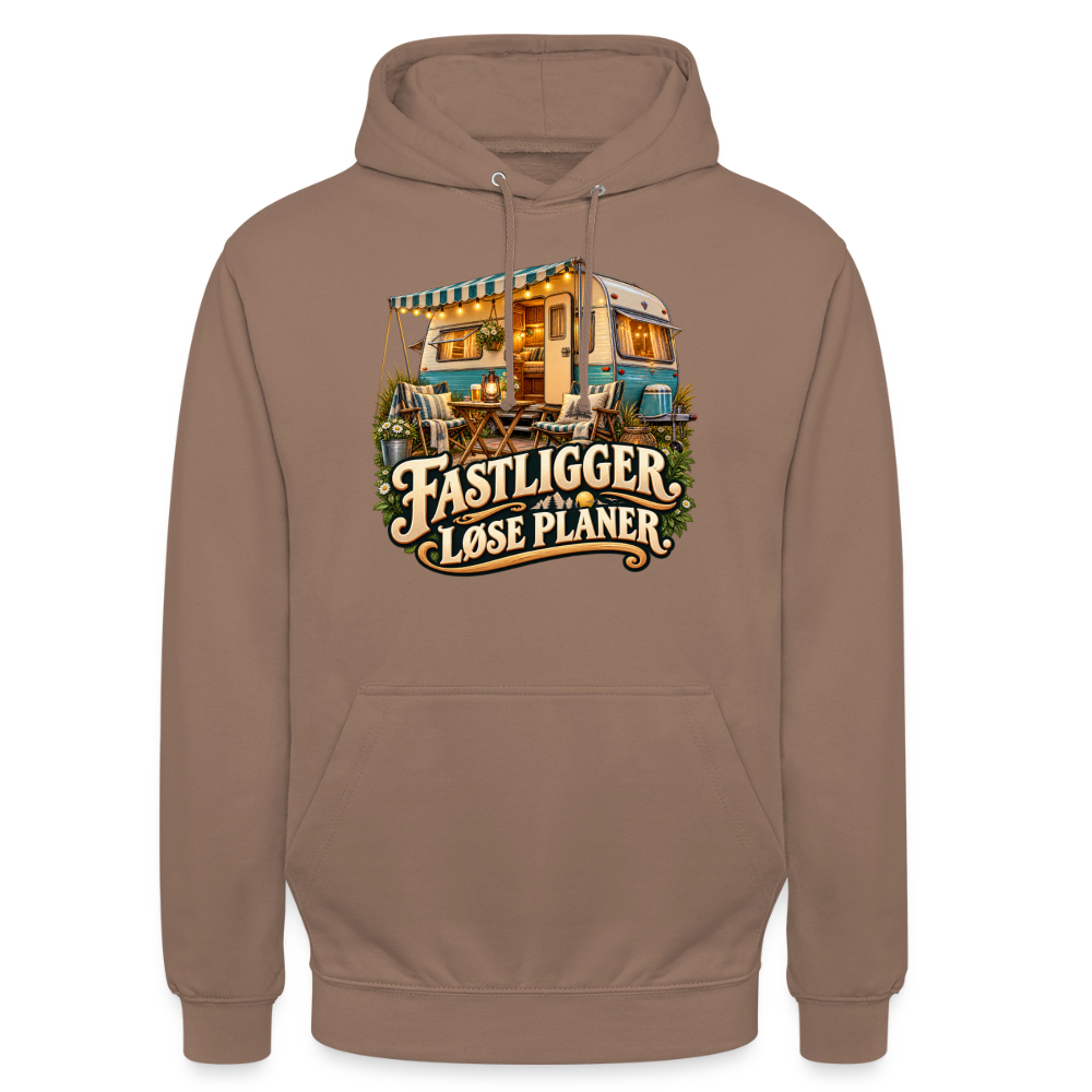 CityShirts - Hoodie - Fastligger. Løse planer. - CS031 - mokka