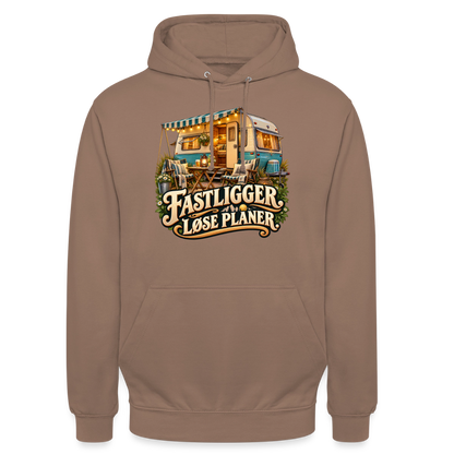 CityShirts - Hoodie - Fastligger. Løse planer. - CS031 - mokka