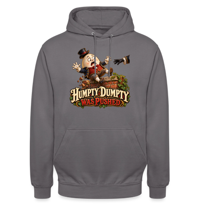 CityShirts - Hoodie - Humpty Dumpty was pushed - CS016 - mellemgrå