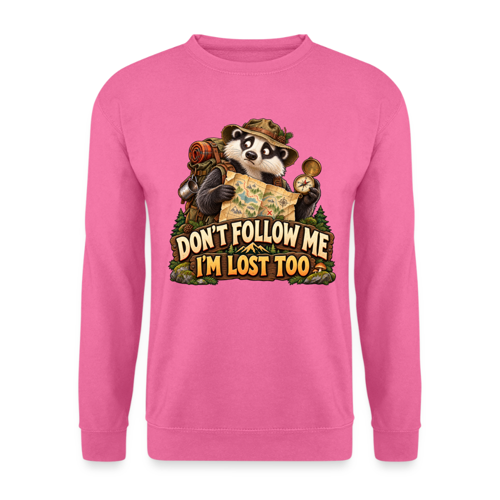 CityShirts - Sweatshirt - Don’t follow me – I’m lost too - CS019 - pink
