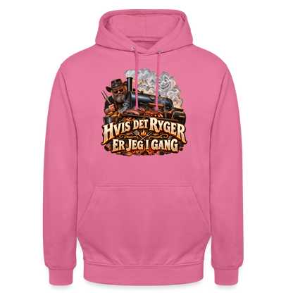 CityShirts - Hoodie - Hvis det ryger, er jeg i gang - CS051 - pink