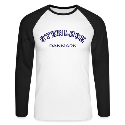 CityShirt - Baseball T-Shirt - Stenløse - hvid/sort