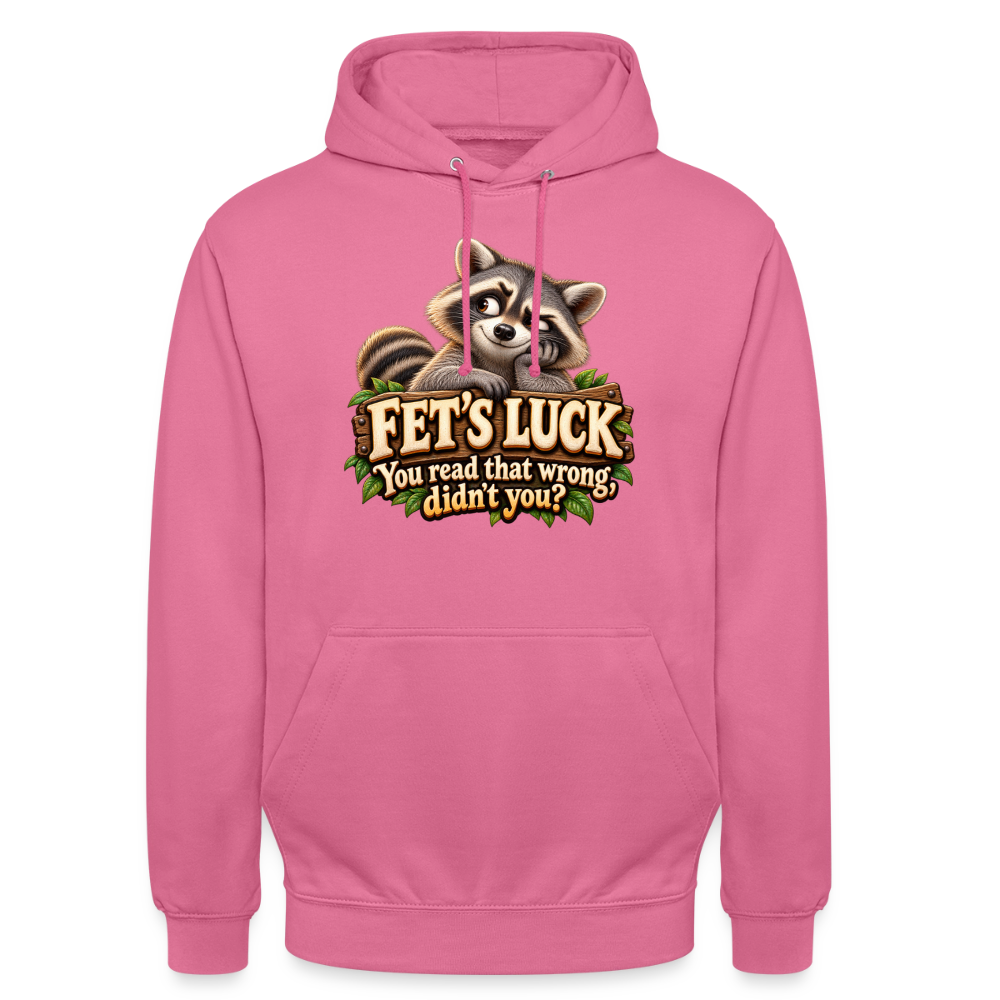 CityShirts - Hoodie - Fet’s Luck – You read that wrong, didn’t you? - CS003 - pink