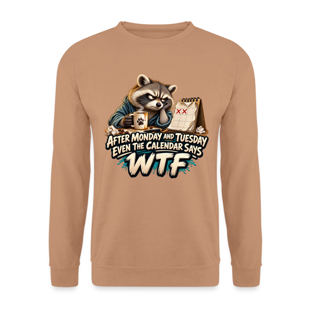 CityShirts - Sweatshirt - Even the calendar says WTF - CS014 - mokka