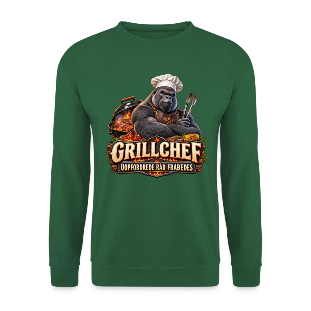 CityShirts - Sweatshirt - Grillchef – Uopfordrede råd frabedes - CS047 - grøn