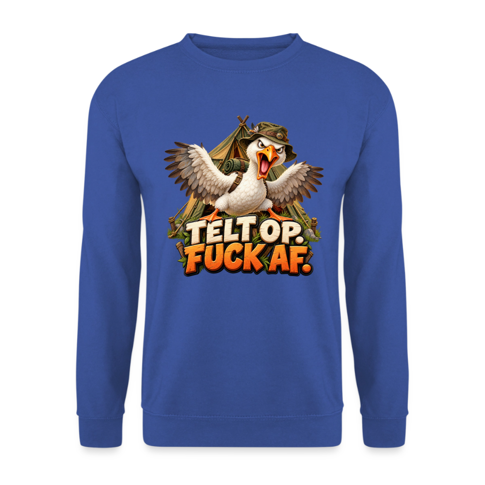 CityShirts - Sweatshirt - Telt op. Fuck af. - CS037 - kongeblå