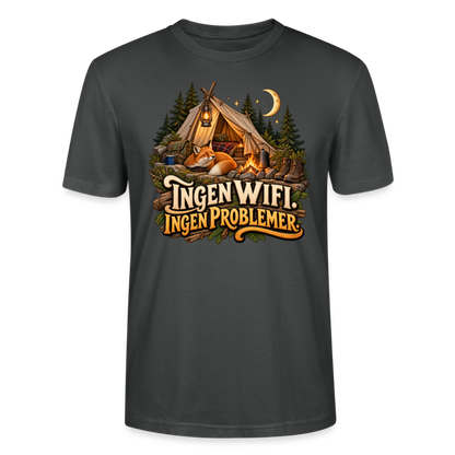 CityShirts - T-shirt - Ingen WiFi. Ingen problemer. - CS036 - charcoal
