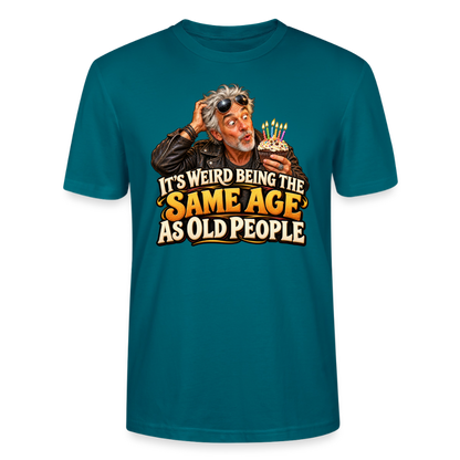 CityShirts - T-shirt - Same age as old people - CS018 - havblå