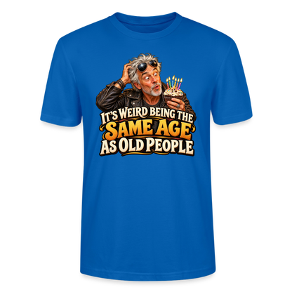 CityShirts - T-shirt - Same age as old people - CS018 - påfugleblå