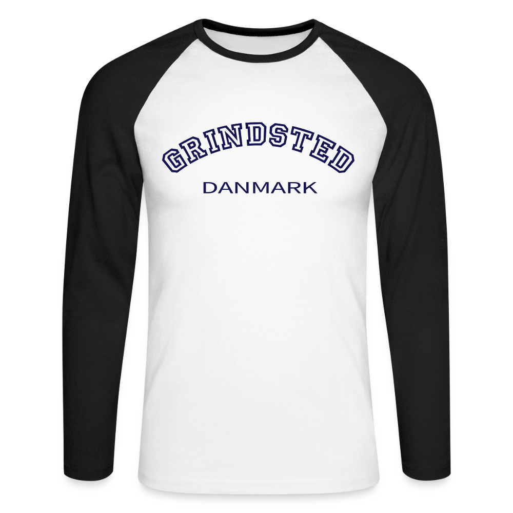 CityShirt - Baseball T-Shirt - Grindsted - hvid/sort
