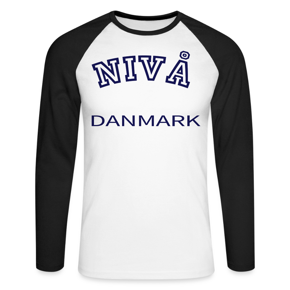 CityShirt - Baseball T-Shirt - Nivå - hvid/sort