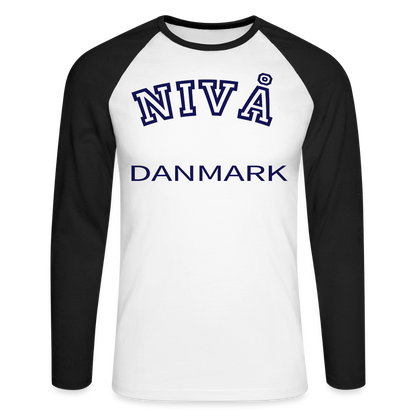 CityShirt - Baseball T-Shirt - Nivå - hvid/sort