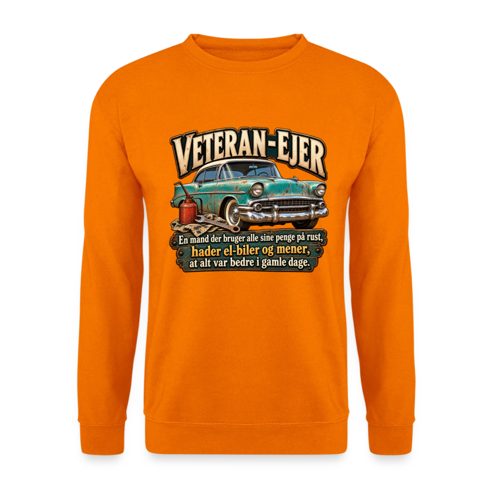 CityShirts - Sweatshirt - Veteran-ejer - CS017 - orange