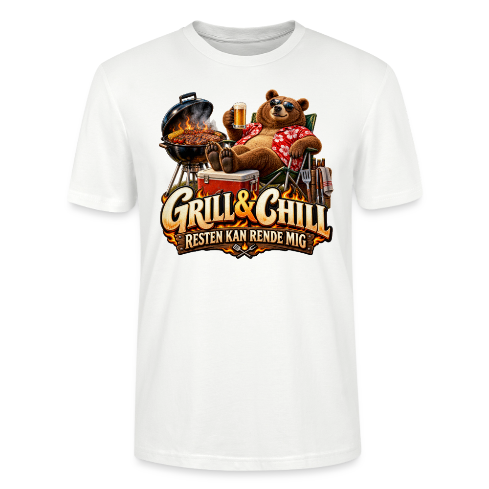 CityShirts - T-shirt - Grill & Chill – Resten kan rende mig - CS049 - hvid