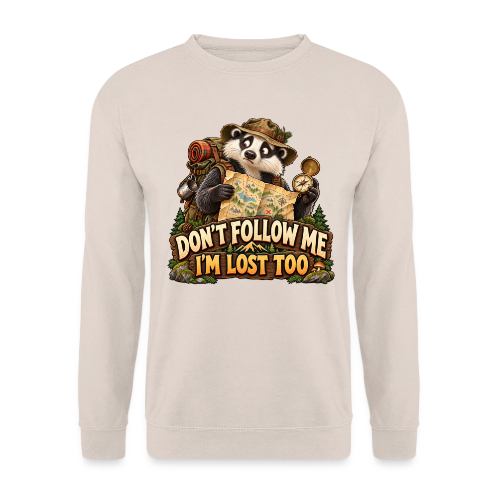 CityShirts - Sweatshirt - Don’t follow me – I’m lost too - CS019 - sand