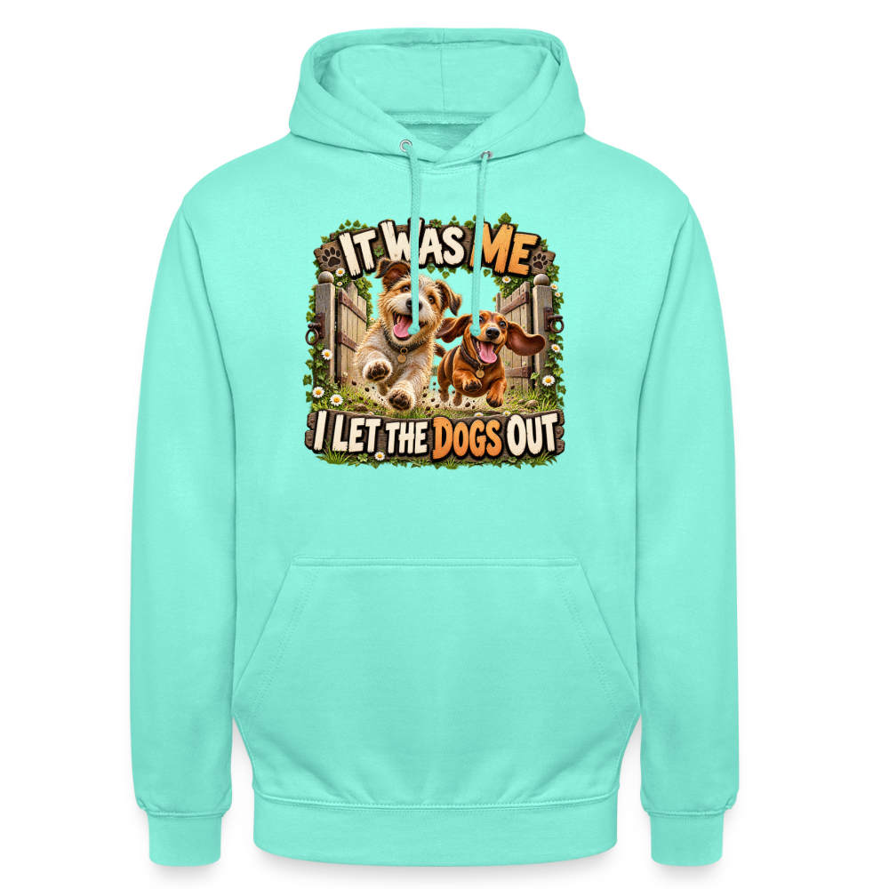 CityShirts - Hoodie - It was me – I let the dogs out - CS013 - mint