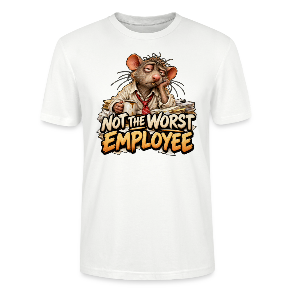 CityShirts - T-shirt - Not the worst employee - CS020 - hvid