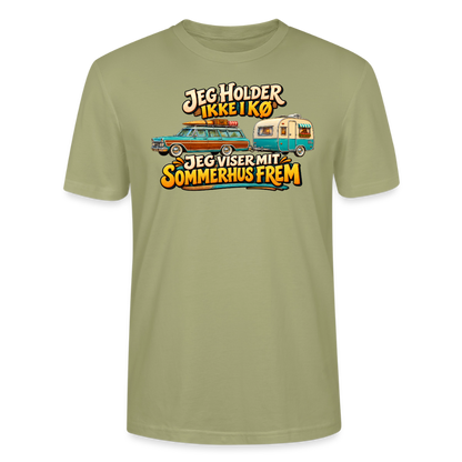 CityShirts - T-shirt - Jeg holder ikke i kø – Jeg viser mit sommerhus frem - CS034 - grågrøn