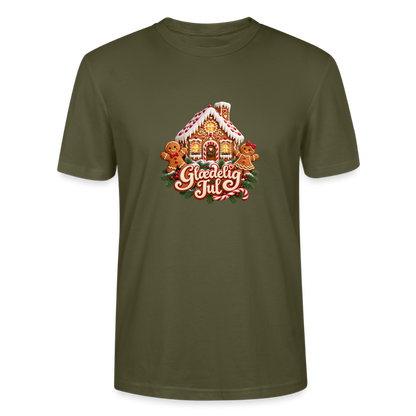 CityShirts - T-shirt - Glædelig Jul – peberkagehygge - CS067 - khaki