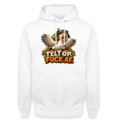 CityShirts - Hoodie - Telt op. Fuck af. - CS037 - hvid